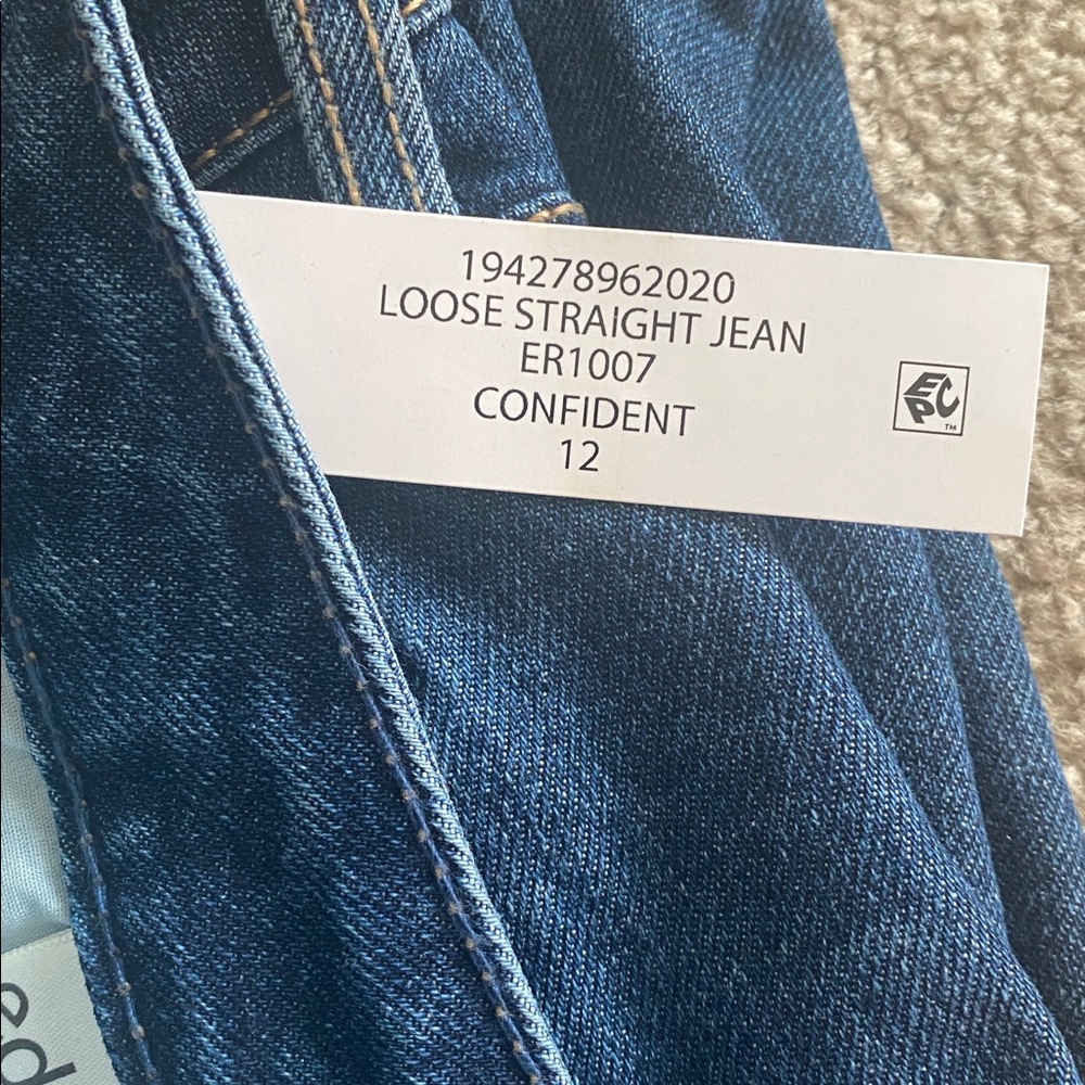 Edited by Remi Bader NWT loose straight jeans size 12 - Picture 3 of 7
